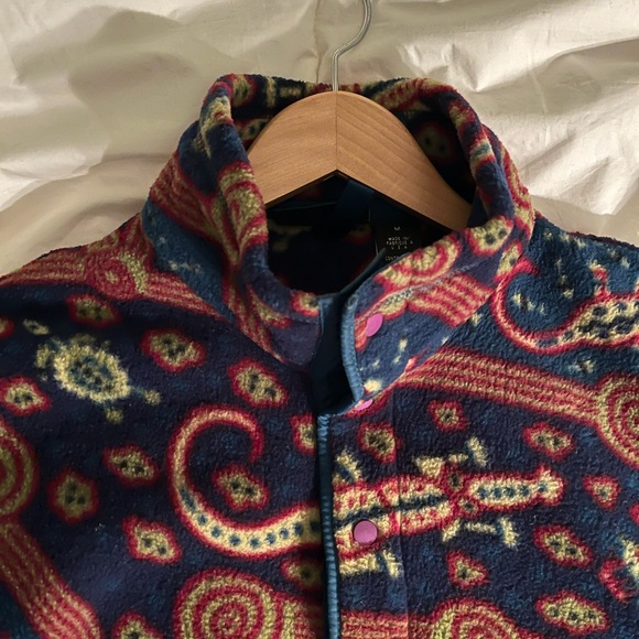 Patagonia Rare Vintage Crocodile Bluegrass Synchilla Snap Fleece Jacket Men’s M - Picture 10 of 10